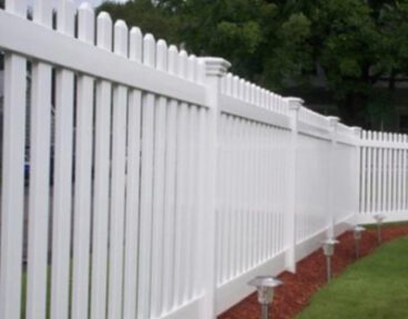 large white potomac style privacy fence