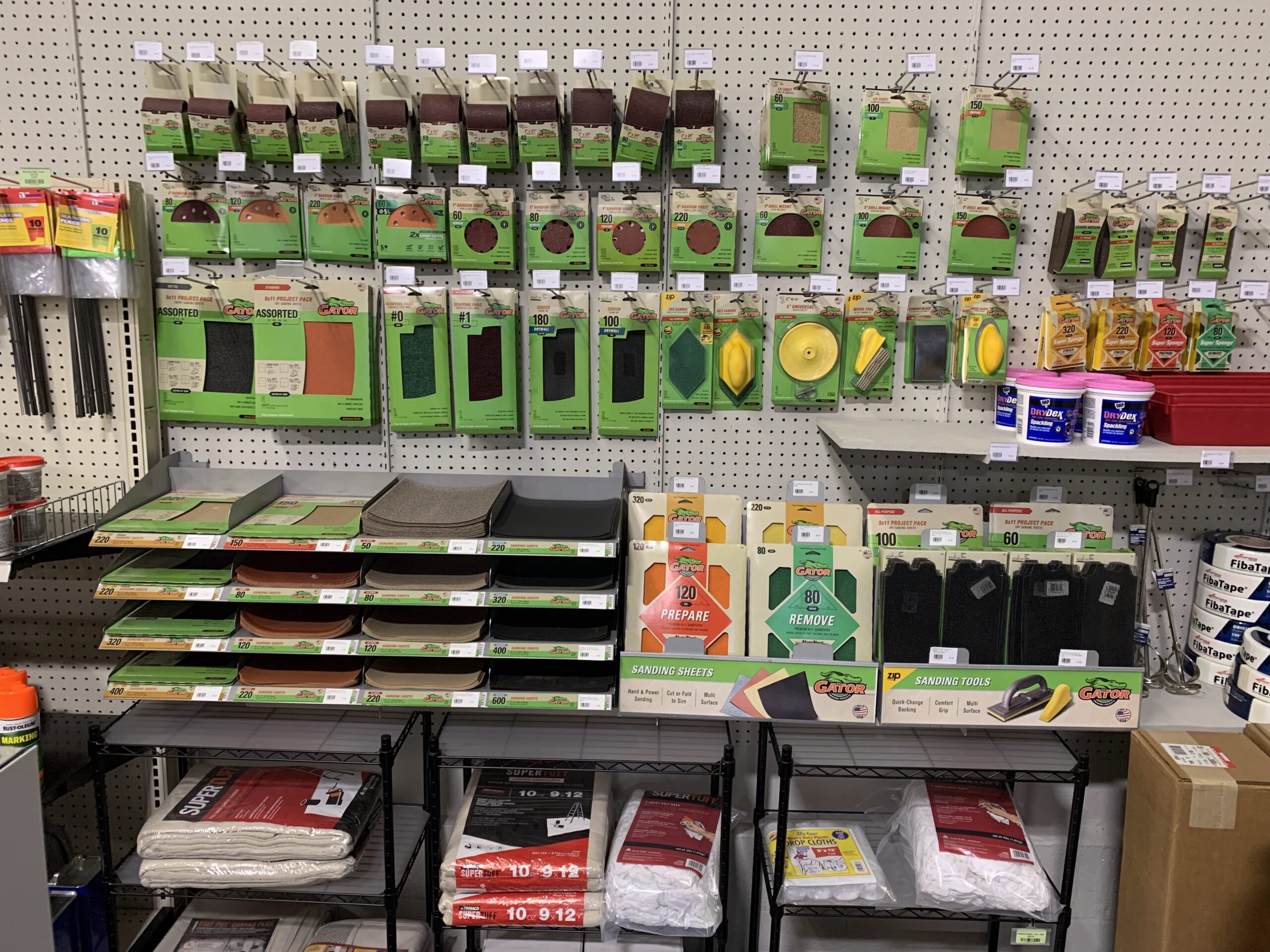 Sanding tools and accessories in stock at Ladiesburg Lumber.