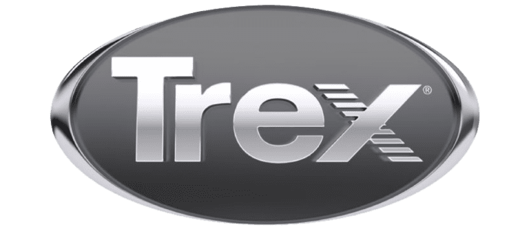The Trex emblem logo, the text sitting on top of a reflective silver jewel.