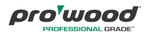 The ProWood logo in black and green.