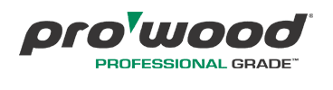 The ProWood logo in black and green.