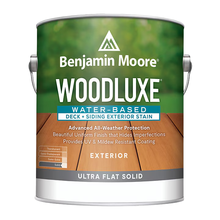 Benjamin Moore Woodluxe Water-Based Deck & Siding Exterior Stain