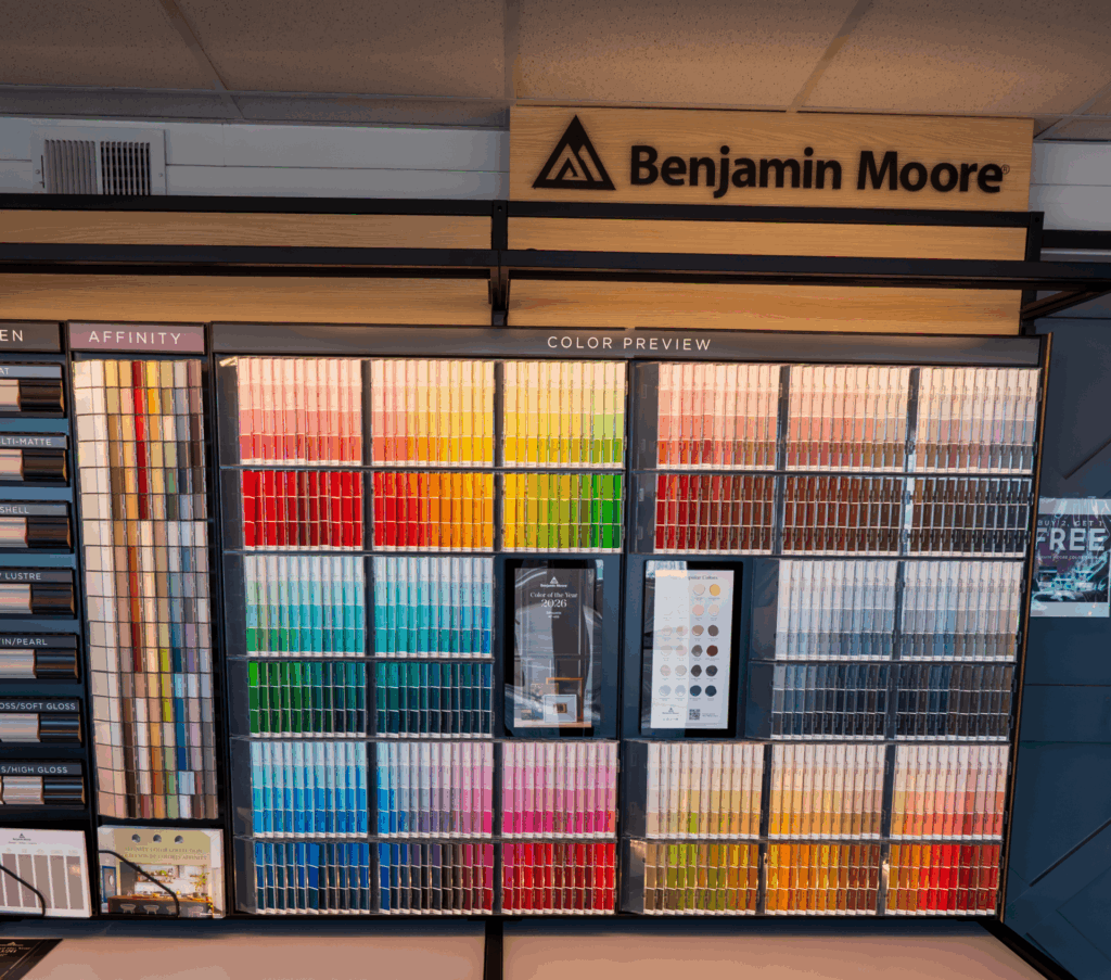 Browse color swatches in person before you commit